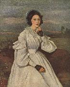 Jean-Baptiste Camille Corot Portrat Madame Charmois oil painting on canvas